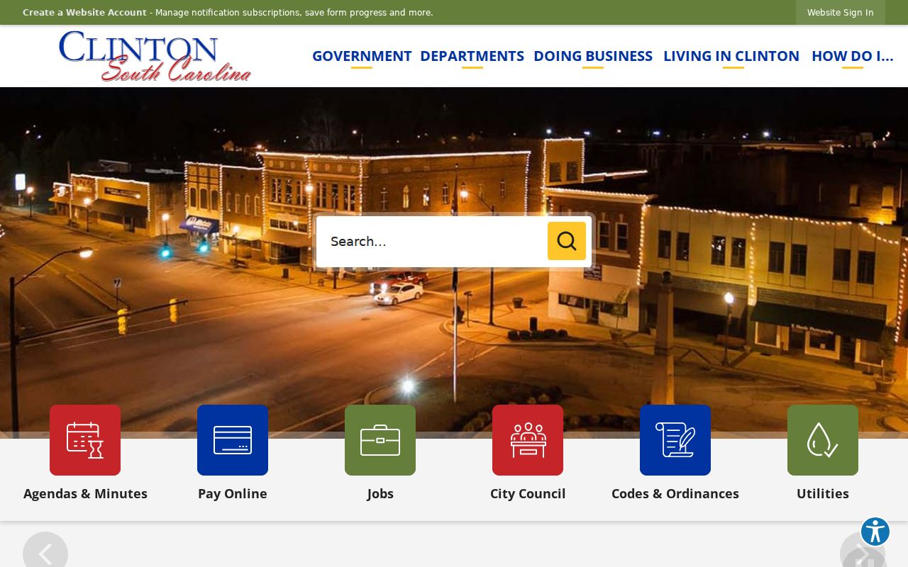 Clinton criminal records city government homepage