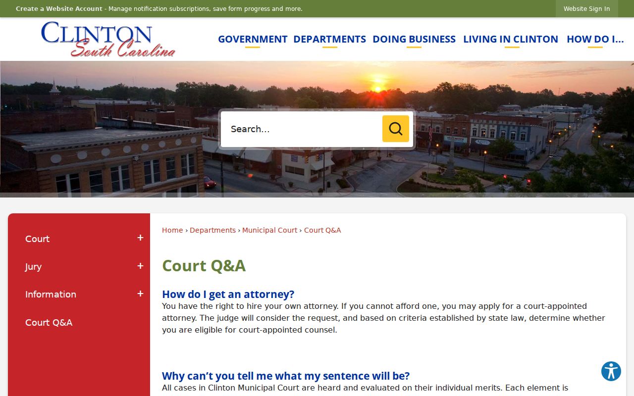 Clinton criminal records court deadline questions