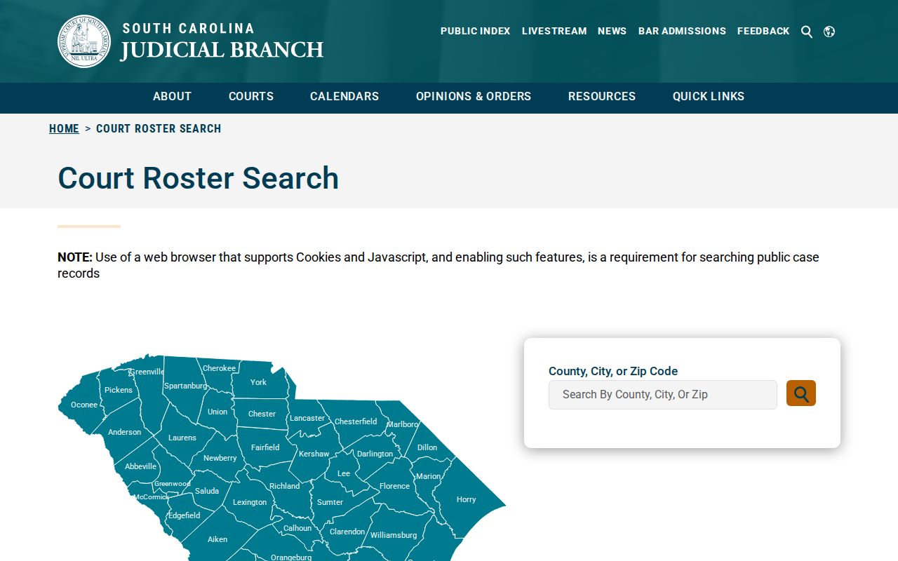 Laurens County criminal court case roster search
