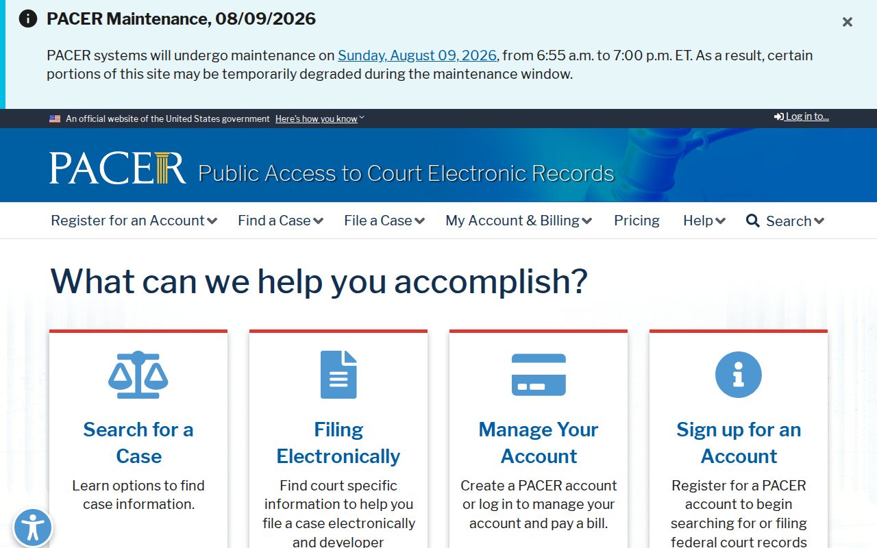 Laurens County criminal records PACER federal docket access