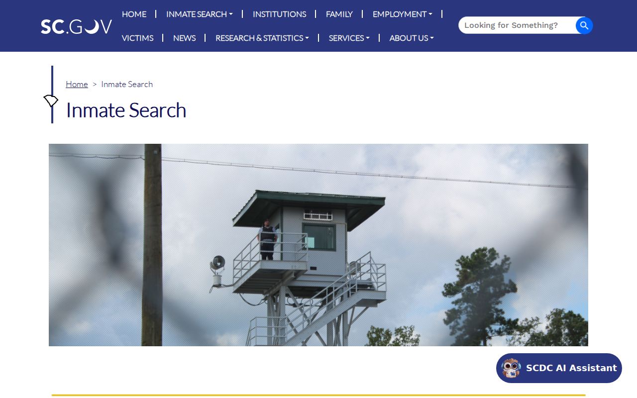 Laurens County criminal history South Carolina prison search